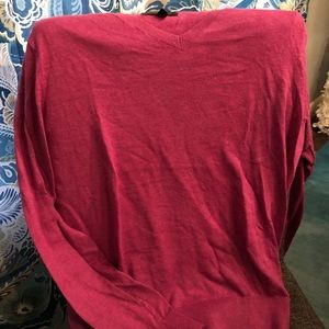 Banana Republic v-neck sweater - Berry